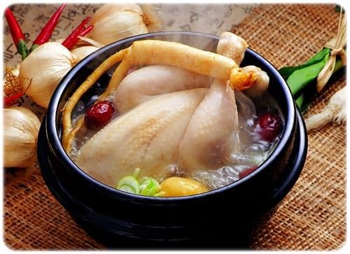 삼계탕 Ginseng Chicken Soup (Samgye-tang) — Gosire Myeongdong Korean BBQ (焼肉 · 烤肉) menu · 고시레 명동본점 식사 · 탕