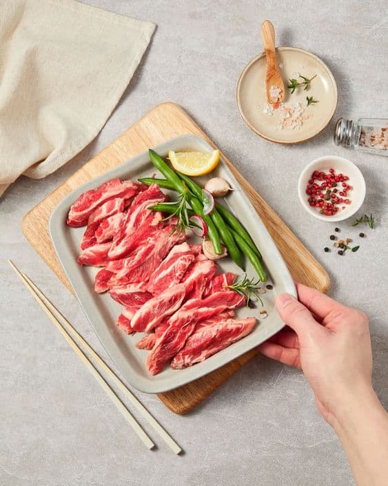 생갈비살 Fresh Boneless Rib (Saeng Galbi-sal) — Gosire Myeongdong Korean BBQ (焼肉 · 烤肉) menu · 고시레 명동본점 소고기
