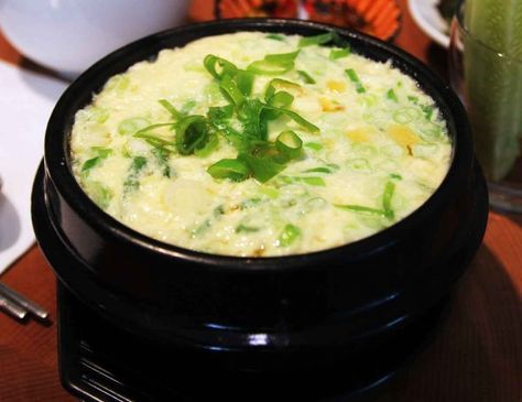 계란찜 Steamed Egg (Gyeran-jjim) — Gosire Myeongdong Korean BBQ (焼肉 · 烤肉) menu · 고시레 명동본점 별미 · 안주