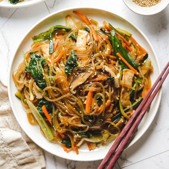 잡채 Japchae (Glass Noodles) — Gosire Myeongdong Korean BBQ (焼肉 · 烤肉) menu · 고시레 명동본점 별미 · 안주